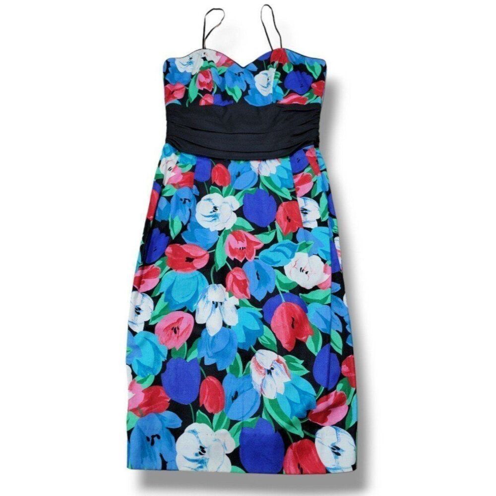Vintage Darcy Dress Size 6 Womens Vintage Dress Floral Pencil Dress Union Made